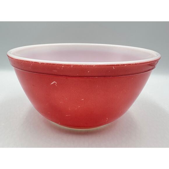 Vintage Pyrex Primary Red 402 Nesting Mixing Bowl 1.5QT - Picture 2 of 9
